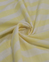 Tecido Tricoline Verano Flamê Listras Regulares Offwhite e Amarelo Manteiga