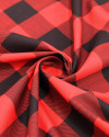 Tecido Tricoline Xadrez Vichy Preto e Vermelho