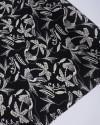 Tecido Viscose Estampa Tropical Creme e Preto