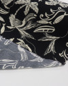 Tecido Viscose Estampa Tropical Creme e Preto (0.6m)