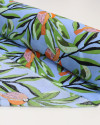 Tecido Viscose Tucanos Laranja, Rosa e Azul