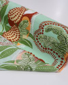 Tecido Viscose Macro Tucanos e Folhagens Terracota, Verde e Sálvia (1.6m)