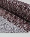 Tecido Viscose Texturizada Animal Print Preto e Mogno