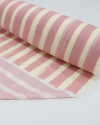 Tecido Viscose Listrado Creme e Rosé
