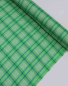 Tecido Linho Misto Italiano Multi Quadriculado Branco, Azul e Verde