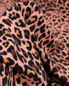Tecido Viscose Animal Print Clássico Rosa Chá