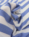 Tecido Viscose Macro Listras Azul Mescla