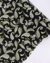 Tecido Crepe Koshibo Ramos em Cashmere Verde Musgo e Preto