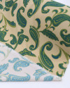 Tecido Crepe Koshibo Ramos em Cashmere Azul, Verde e Bege