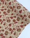 Tecido Crepe Koshibo Floral Vintage Terracota e Bege