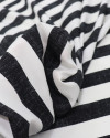 Tecido Viscose Macro Listras Preto Mescla