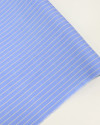 Tecido Viscose Listrado Creme e Azul Celeste