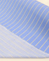 Tecido Viscose Listrado Creme e Azul Celeste