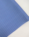 Tecido Viscose Listrado Creme e Azul Indigo