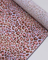 Tecido Viscose Premium Animal Print Marrom, Rosa e Azul