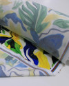 Tecido Viscose Premium Brasilidade Folhagens Abstratas