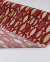 Tecido Viscose Estampa Geométrica Creme, Bege e Marsala
