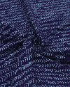 Tecido Viscose Texturizada Listras em Chevron Tons de Azul