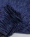 Tecido Viscose Texturizada Listras em Chevron Tons de Azul