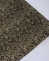 Tecido Viscose Texturizada Animal Print Clássico Amarelo Manteiga
