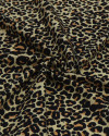 Tecido Viscose Texturizada Animal Print Clássico Amarelo Manteiga