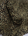 Tecido Viscose Texturizada Animal Print Clássico Amarelo Manteiga