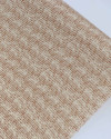 Tecido Viscose Texturizada Micro Riscos Terracota e Creme