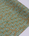 Tecido Viscose Folhas em Rascunho Branco, Laranja e Verde