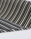 Tecido Viscose Multi Listras Creme e Preto