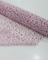 Tecido Crepe Chiffon Italiano Micro Pingos Irregulares Tons de Rosa