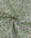 Tecido Tricoline Mista Cactos Tons de Verde e Branco (2m)