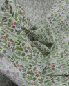 Tecido Tricoline Mista Cactos Tons de Verde e Branco