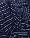 Tecido Viscose Multi Listrado Bege e Tons de Azul