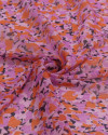Tecido Crepe Chiffon Texturizado Italiano com Lurex Foramas Abstratas Colorido (COM DETALHES)