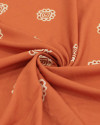 Tecido Viscose Premium Mandalas Argila e Terracota