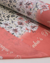 Tecido Tactel Fino Barrado Duplo Floral e Animal Print Estonado