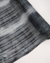 Tecido Crepe Chiffon Brocado Listras Tons de Cinza