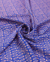 Tecido Crepe Silk Alfinetes Rosé e Azul Royal