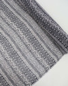 Tecido Crepe Chiffon Micro Barrado Étnico P/B