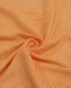 Tecido Crepe de Viscose Círculos em Riscos Branco e Laranja