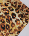 Tecido Viscose Italiano Macro Animal Print Tons Terrosos
