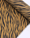 Tecido Crepe Koshibo Leve Animal Print Preto e Marrom
