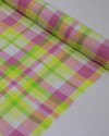 Tecido Crepe de Viscose Italiano Quadriculado Candy Color