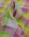Tecido Crepe de Viscose Italiano Quadriculado Candy Color