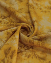 Tecido Viscose Italiano Estampa Tie Dye Abstrato Bege e Amarelo