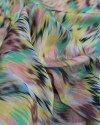 Tecido Crepe Silk Italiano Tie Dye Desfocado Tons Pastéis