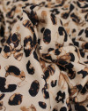 Tecido Viscose Italiano Animal Print Tons de Marrom e Nude