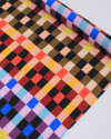 Tecido Viscose Italiano Quadriculado Colorido