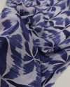Tecido Cambraia de Algodão Coqueiros em Desfoque Tons de Azul