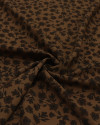 Tecido Viscose Tapete Floral Tons de Marrom